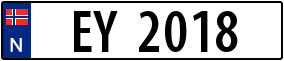 Trailer License Plate